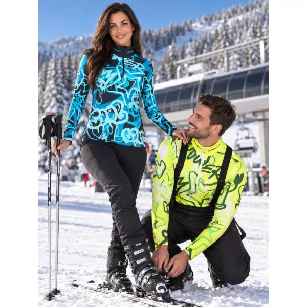  Ženska premium funkcionalna termo majica ALTISPORT VOJ/ALW054TER03 CRNA I PLAVA 
