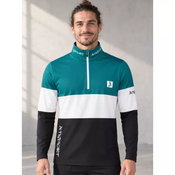 Muška premium funkcionalna termo majica ALTISPORT VOJ/ALM051TER03 KEROZIN/CRNA 