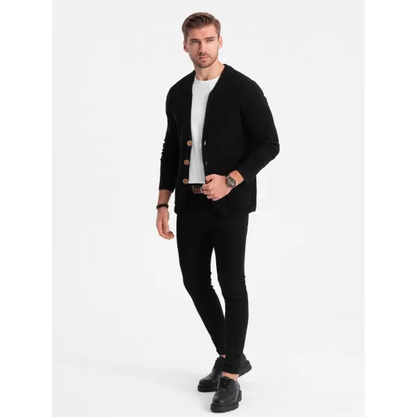  Muški džemper OMBRE OM-SWCD-0109 CRNI 