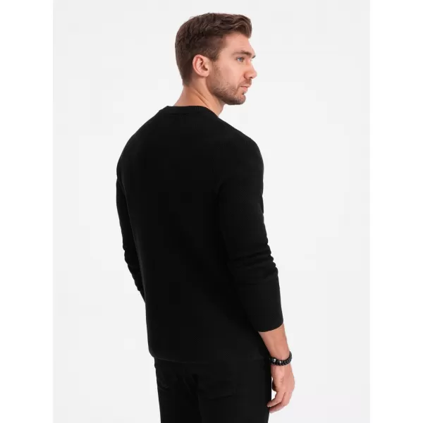  Muški džemper OMBRE OM-SWCD-0109 CRNI 