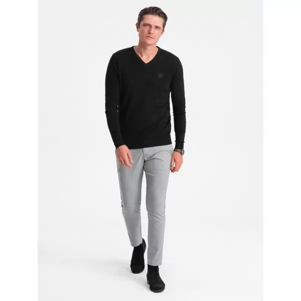  Muški džemper OMBRE OM-SWBS-0107 CRNI 