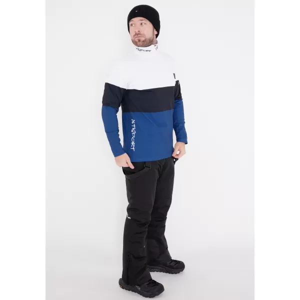  Muška premium funkcionalna termo majica ALTISPORT VOJ/ALM051TER03 BIJELO PLAVA 