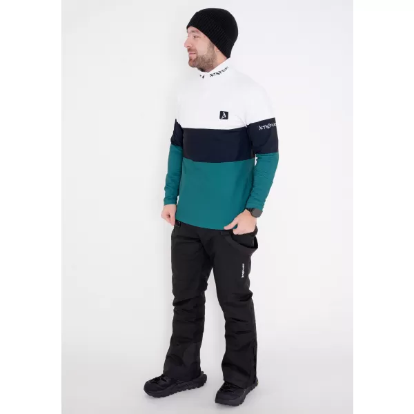  Muška premium funkcionalna termo majica ALTISPORT VOJ/ALM051TER03 BIJELO ZELENA 