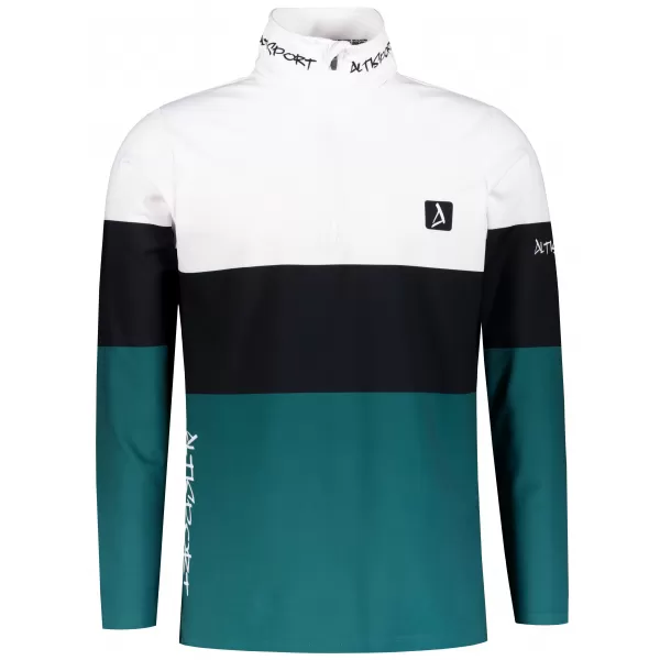  Muška premium funkcionalna termo majica ALTISPORT VOJ/ALM051TER03 BIJELO ZELENA 