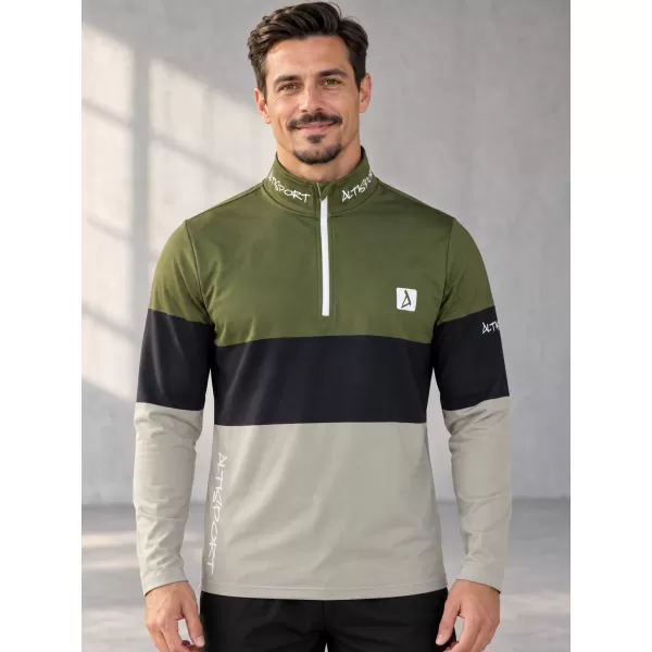  Muška premium funkcionalna termo majica ALTISPORT VOJ/ALM051TER03 KAKI 