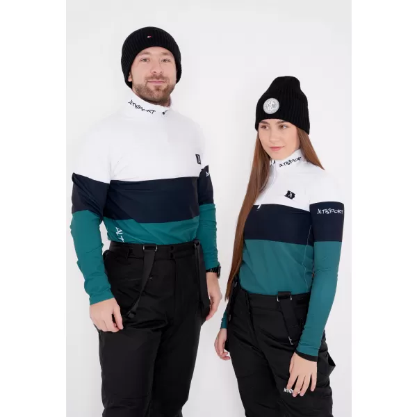  Muška premium funkcionalna termo majica ALTISPORT VOJ/ALM051TER03 BIJELO ZELENA 