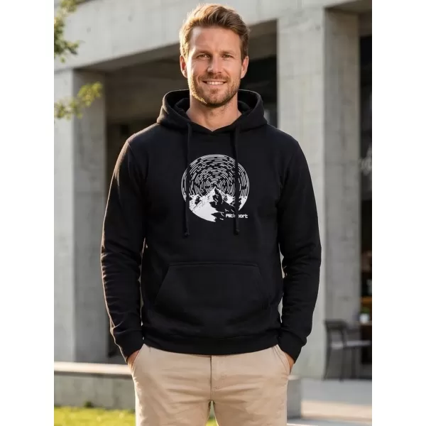  Muški sweatshirt ALTISPORT ALM172JN796 CRNO-BIJELO 