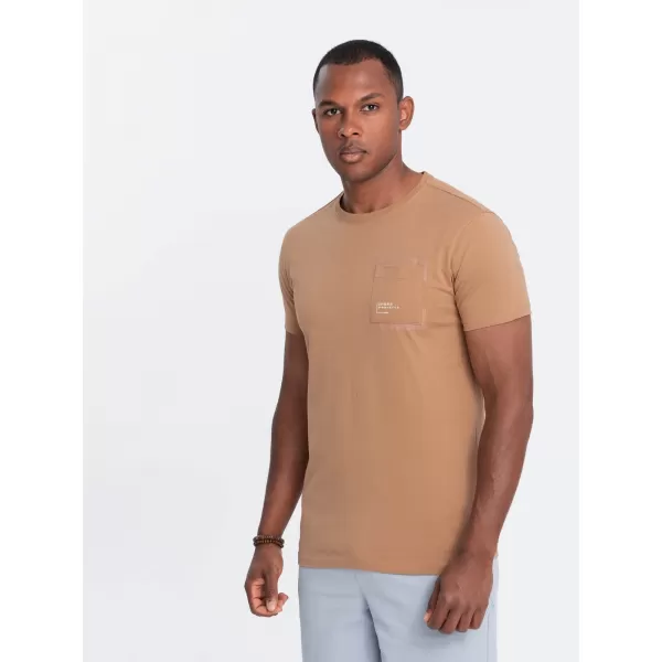  Košulja OMBRE OM-TSPT-0154 SVIJETLOSMEĐA 