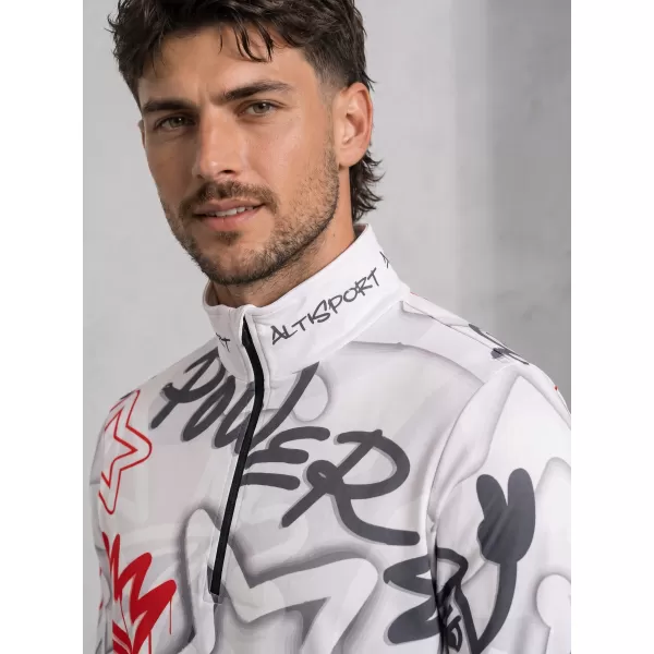  Muška premium funkcionalna termo majica ALTISPORT VOJ/ALM054TER03 SIVO-CRVENA 