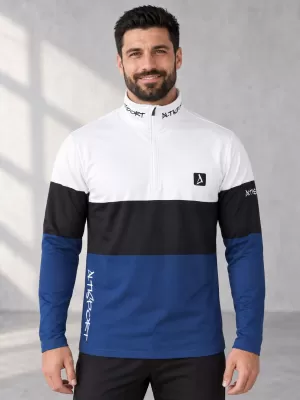 Muška premium funkcionalna termo majica ALTISPORT VOJ/ALM051TER03 BIJELO PLAVA
