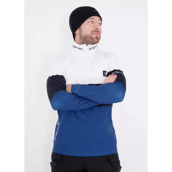  Muška premium funkcionalna termo majica ALTISPORT VOJ/ALM051TER03 BIJELO PLAVA 