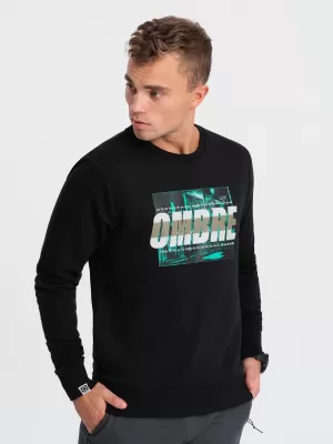 Muška dukserica OMBRE OM-SSPS-0156 CRNI