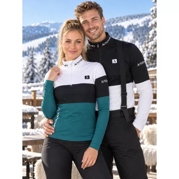  Ženska premium funkcionalna termo majica ALTISPORT VOJ/ALW051TER03 BIJELO ZELENA 