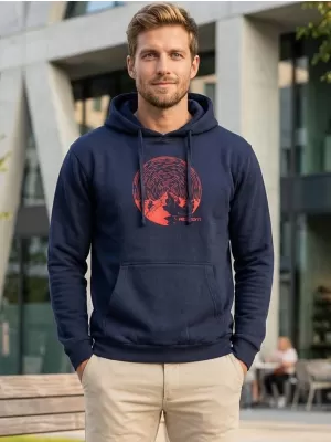 Muški sweatshirt ALTISPORT ALM172JN796 TAMNOPLAVA