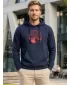 Muški sweatshirt ALTISPORT ALM172JN796 TAMNOPLAVA