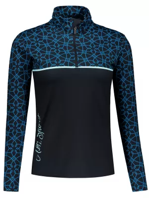 Ženska premium funkcionalna termo majica ALTISPORT VOJ/ALW053TER03 CRNA I PLAVA