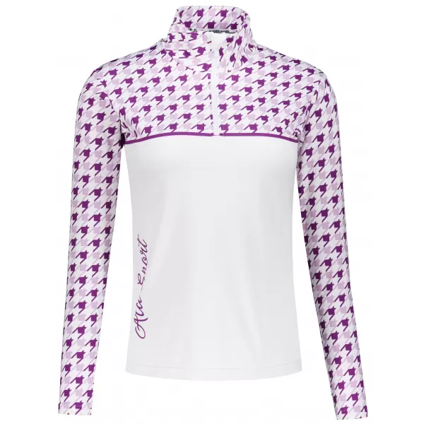  Ženska premium funkcionalna termo majica ALTISPORT VOJ/ALW048TER03 BIJELO/LJUBIČASTO 