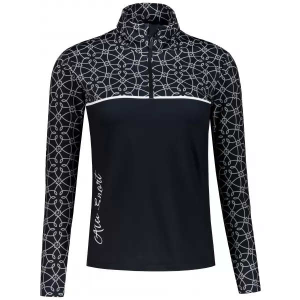 Ženska premium funkcionalna termo majica ALTISPORT VOJ/ALW053TER03 CRNO-BIJELO 