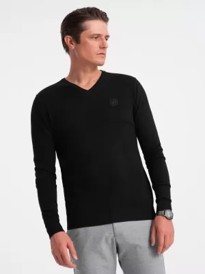 Muški džemper OMBRE OM-SWBS-0107 CRNI