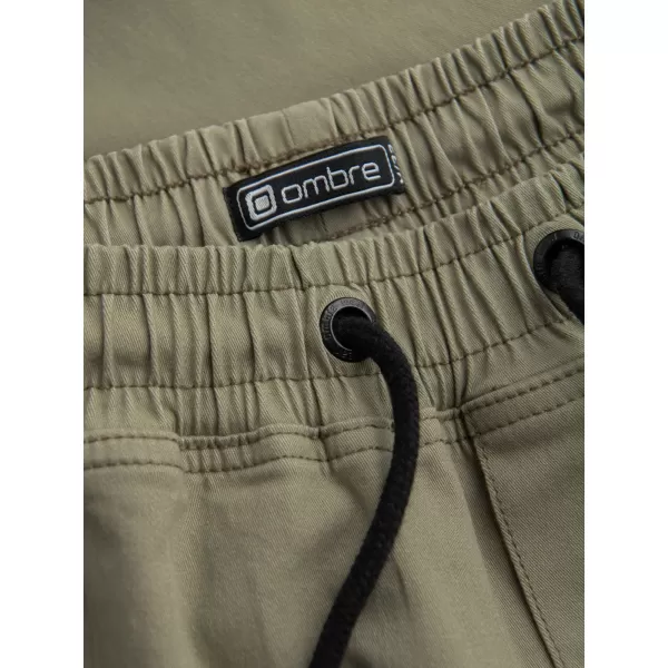  Hlače OMBRE OM-PAJO-0125 KAKI 