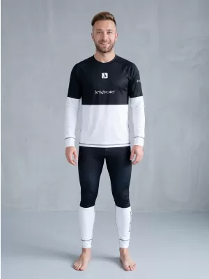 Muške premium funkcionalne termo hlače ALTISPORT VOJ/ALM051TER02 CRNO-BIJELO