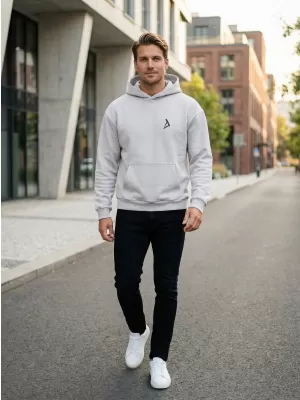 Muški sweatshirt ALTISPORT BYB/ALM002BY284 SIVA