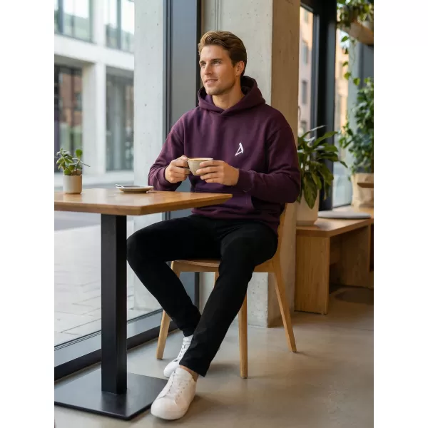  Muški sweatshirt ALTISPORT BYB/ALM002BY284 TAMNOCRVENA 