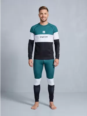 Muške premium funkcionalne termo hlače ALTISPORT VOJ/ALM051TER02 KEROZIN/CRNA