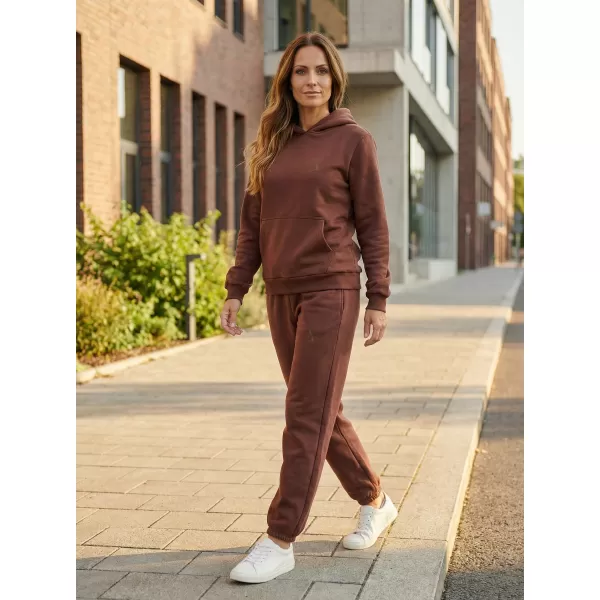  Ženski sweatshirt ALTISPORT BYB/ALW002BY289 ČOKOLADNO SMEĐA 