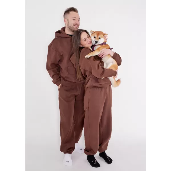  Ženski sweatshirt ALTISPORT BYB/ALW002BY289 ČOKOLADNO SMEĐA 