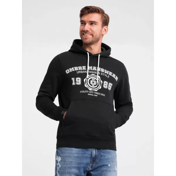  Muška dukserica OMBRE OM-SSPS-0143 CRNI 
