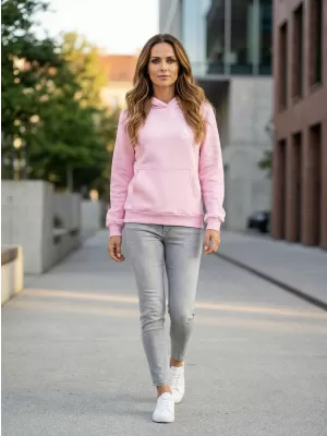 Ženski sweatshirt ALTISPORT BYB/ALW002BY289 SVIJETLORUŽIČASTA