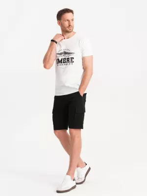 Kratke hlače OMBRE OM-SRCG-0133 CRNI
