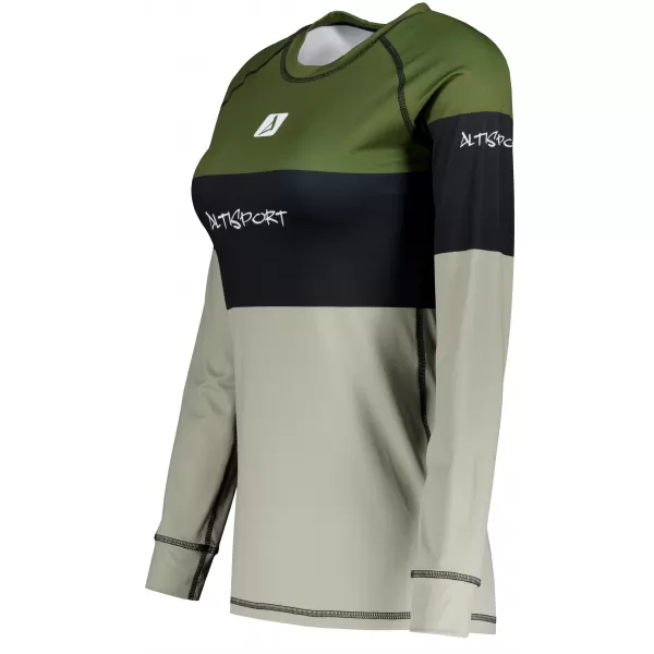  Ženska premium funkcionalna termo majica dugih rukava ALTISPORT VOJ/ALW051TER01 KAKI 
