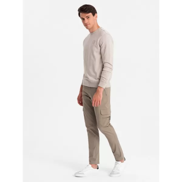  Hlače OMBRE OM-PACG-0204 KAKI 