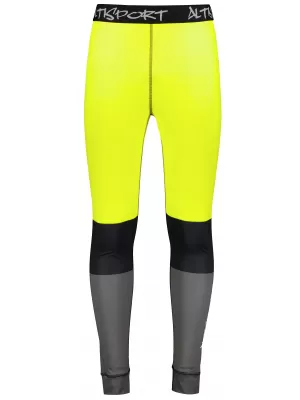 Muške premium funkcionalne termo hlače ALTISPORT VOJ/ALM051TER02 NEON ŽUTA/SIVA