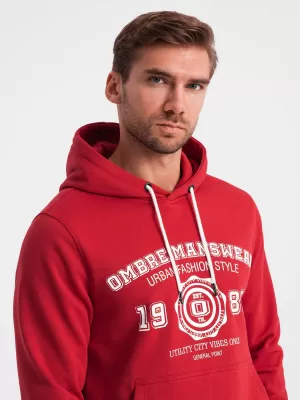 Muška dukserica OMBRE OM-SSPS-0143 CRVENI