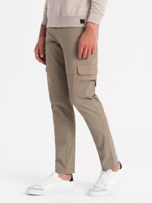 Hlače OMBRE OM-PACG-0204 KAKI