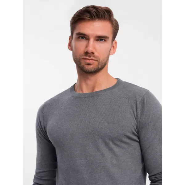  Muški džemper OMBRE OM-SWBS-0106 SIVA MELANGA 