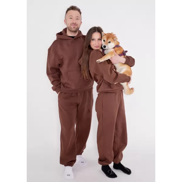  Muške trenirke ALTISPORT BYB/ALM002BY286 ČOKOLADNO SMEĐA 