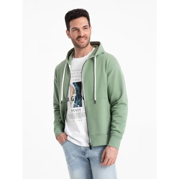  Muška dukserica OMBRE OM-SSBZ-0178 ZELENA 