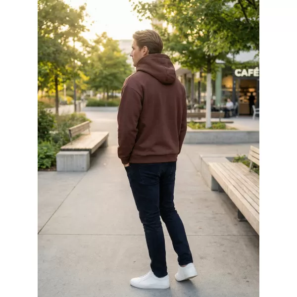  Muški sweatshirt ALTISPORT BYB/ALM002BY284 ČOKOLADNO SMEĐA 
