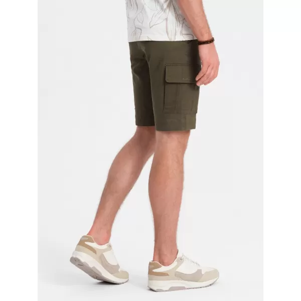  Kratke hlače OMBRE OM-SRCG-0133 TAMNA MASLINA 