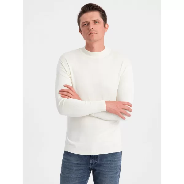  Muški džemper OMBRE OM-SWTN-0100 KREMA 
