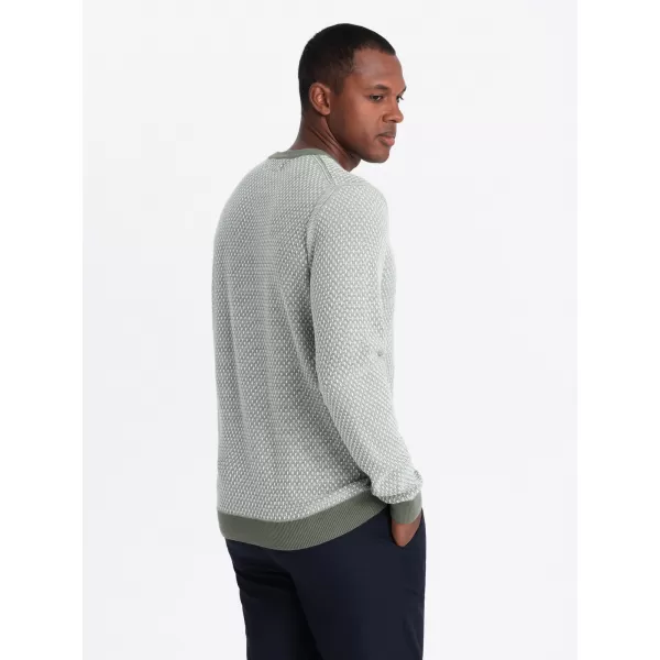 Muški pulover OMBRE OM-SWSW-0111 ZELENA 