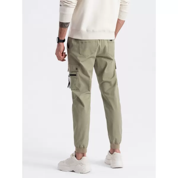  Hlače OMBRE OM-PAJO-0125 KAKI 