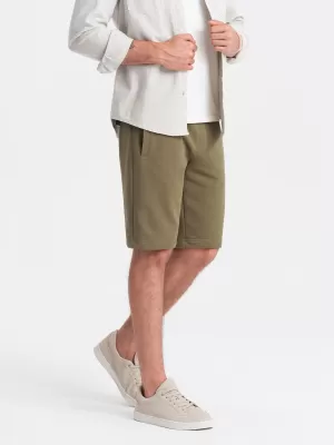 Kratke hlače OMBRE OM-SRBS-0149 MASLINA