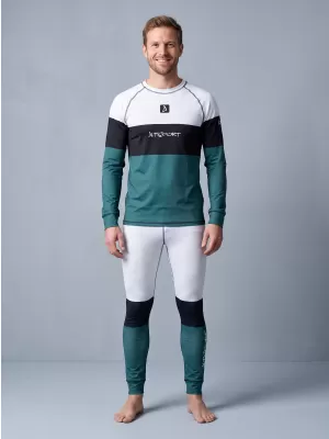 Muške premium funkcionalne termo hlače ALTISPORT VOJ/ALM051TER02 BIJELO ZELENA