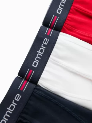 Kratke hlače OMBRE OM-UNBO-0109 3 PACK MIX BIJELA
