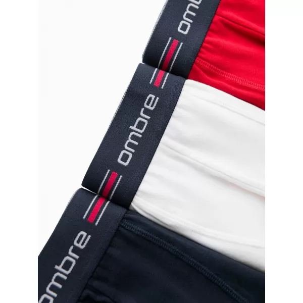  Kratke hlače OMBRE OM-UNBO-0109 3 PACK MIX BIJELA 